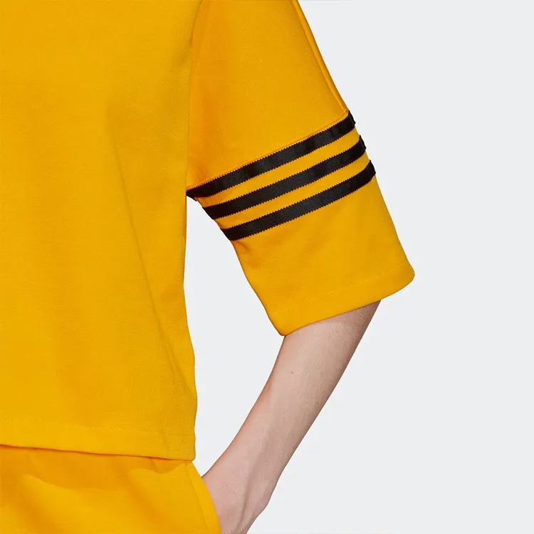 Adidas Originals Adicolor Neuclassics Tee Drop Shoulder Sleeve T Shirt Women's Yellow-5