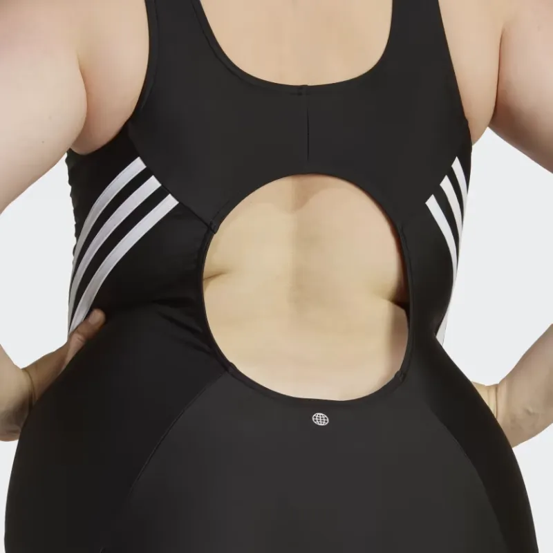 Adidas Free Shipping With AdiClub 3-Stripes Swim Suit Plus Size-5