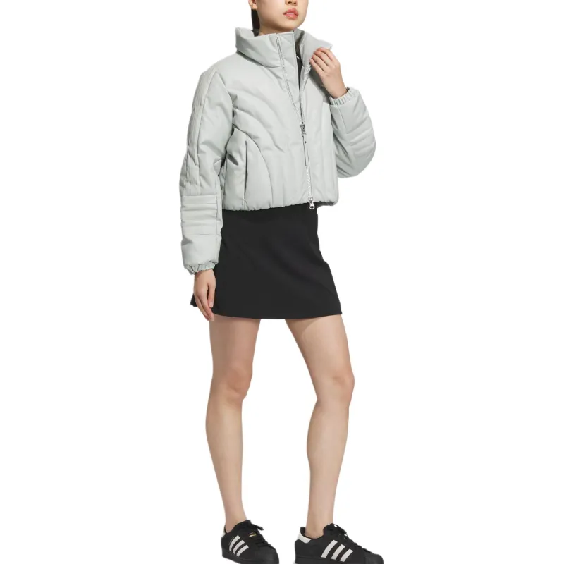 Adidas Originals Down Jacket Women's Silver Gray-3