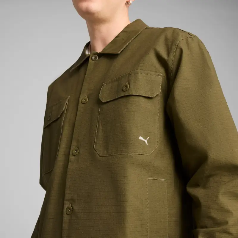 PUMA Chamarra Camisera Mmq Para Hombre-5