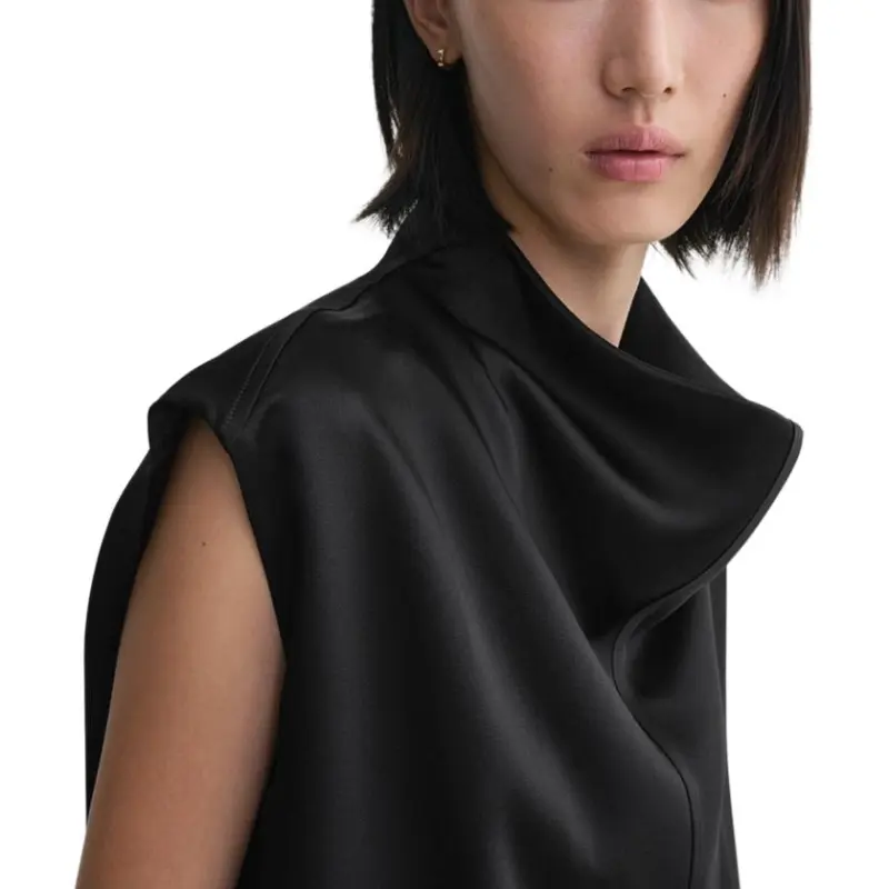 TOTEME Funnel Neck Sleeveless Top-4
