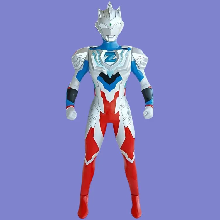 BANDAI Ultraman Z Alpha Armor Deluxe Version With Speaker Light Up And Moveable 30cm Toys-3