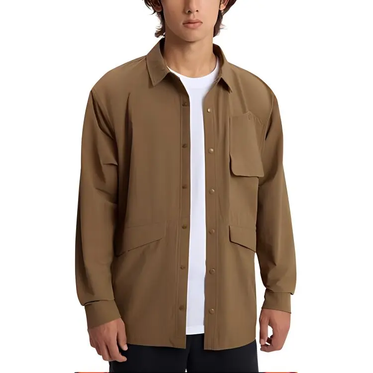 Under Armour Shirts Men Brown-2