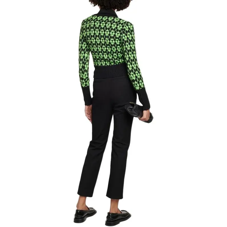 AMIPARIS Intarsia-knit V-neck Jumper-4