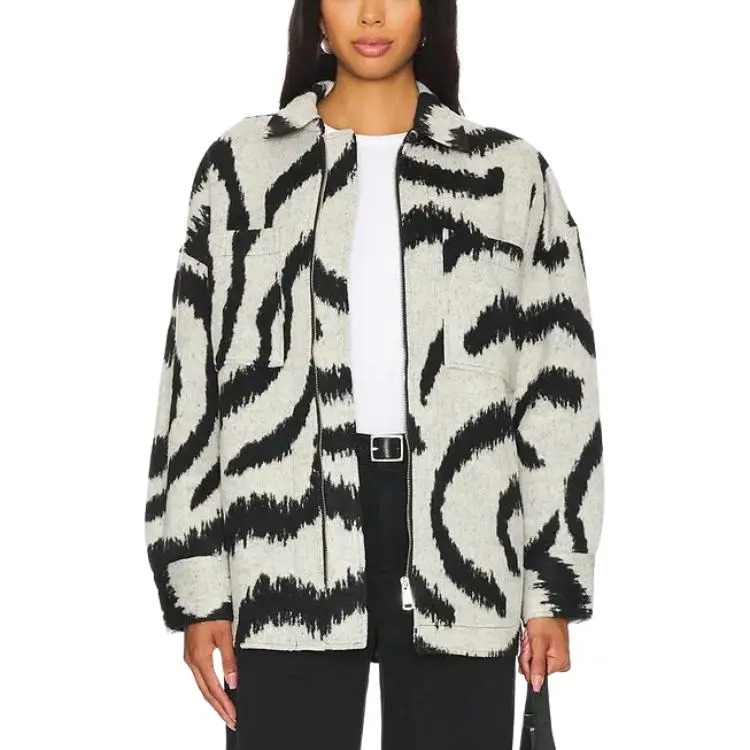 STEVE MADDEN Jackets & Coats Women's Black White-1