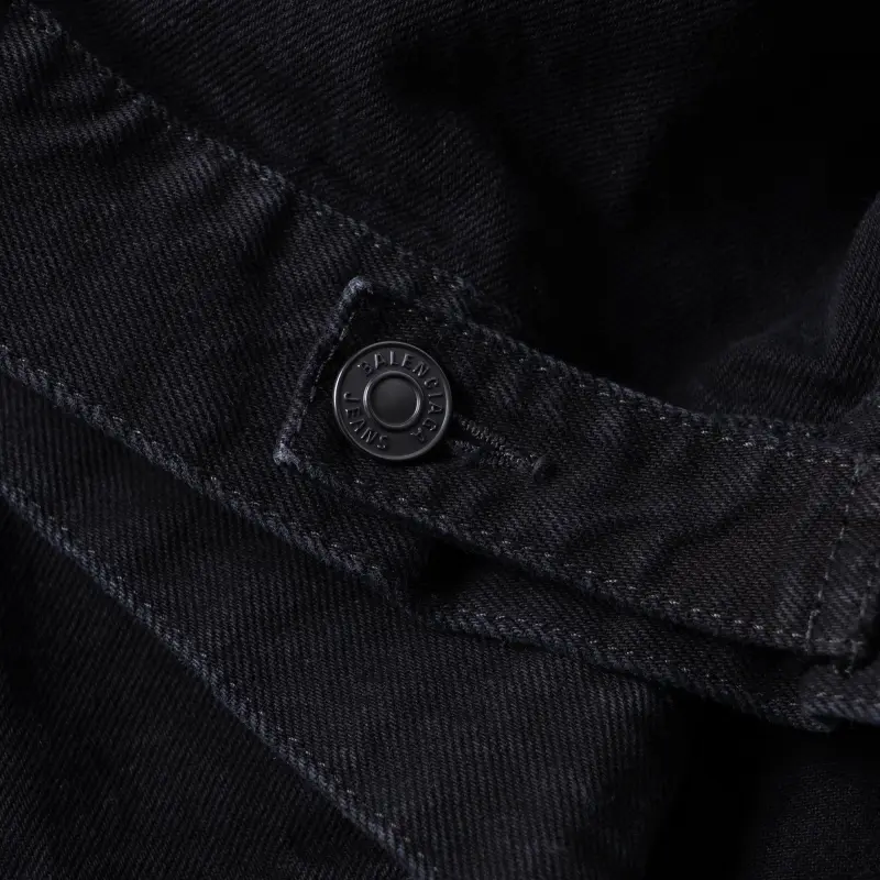 Balenciaga Denim Jacket Regular Fit Men's Black-9