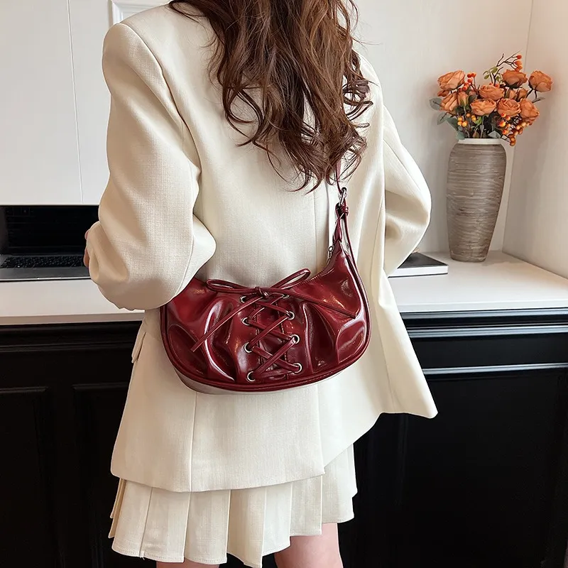 SEPTWOLVES PU Dumpling Bag Shoulder Bag Women's Multicolor-7