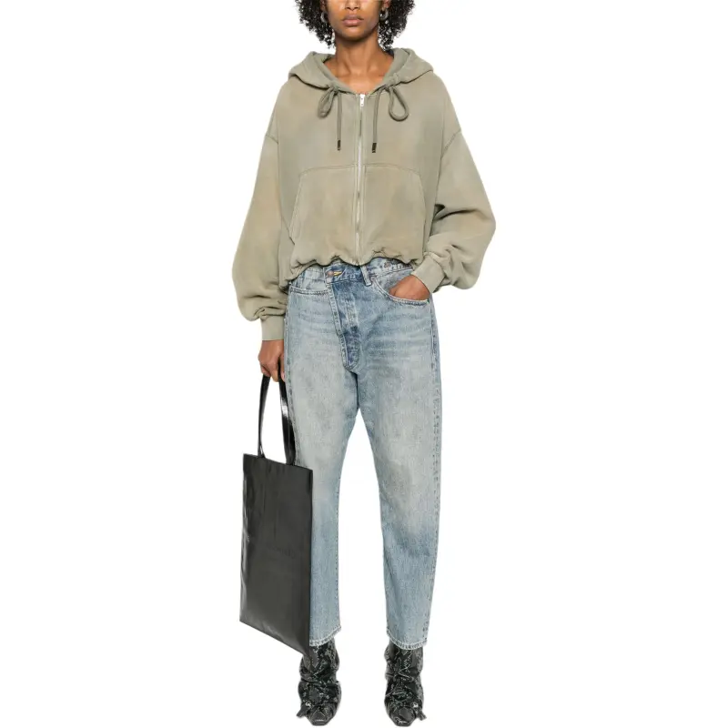 R13 Crossover Cropped Jeans-1