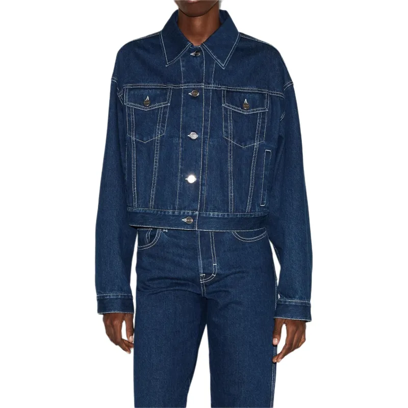 GUCCI Denim Jacket Women's Blue-2