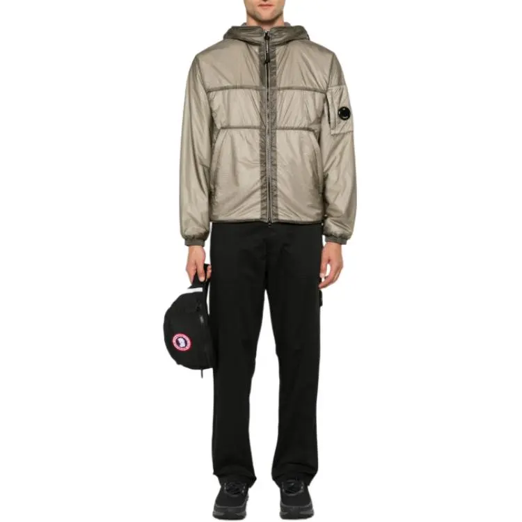 STONE ISLAND Logo Patch Straight Leg Trousers-3