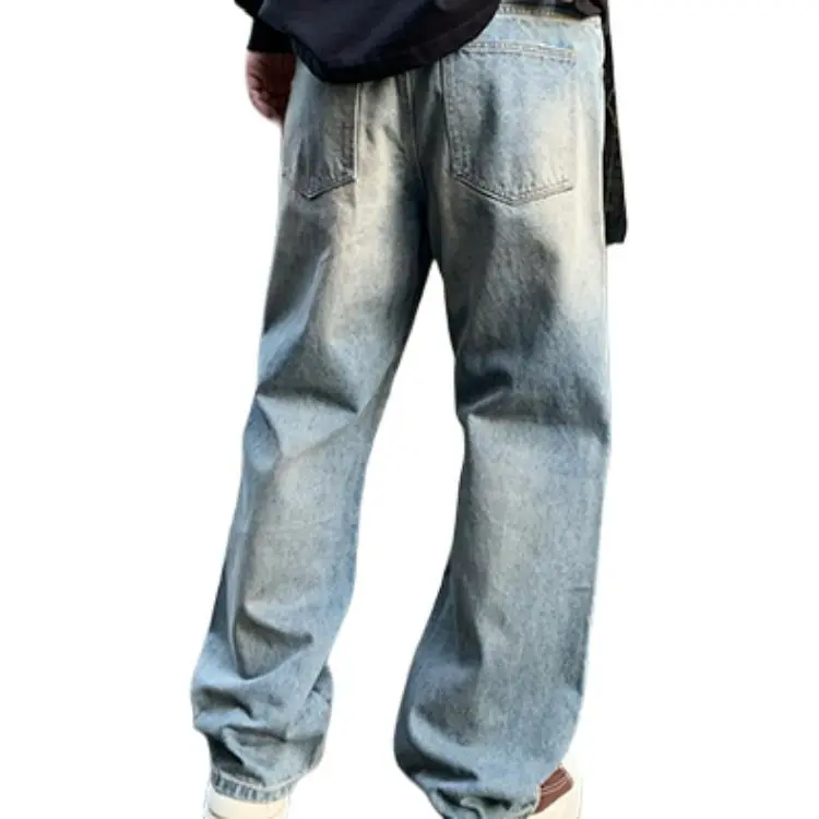 SONGS ALONG Jeans Unisex Blue Gray-1