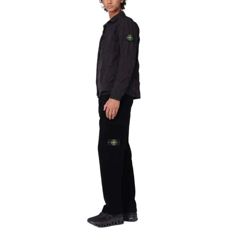 STONE ISLAND Compass Patch Zipped Overshirt-2