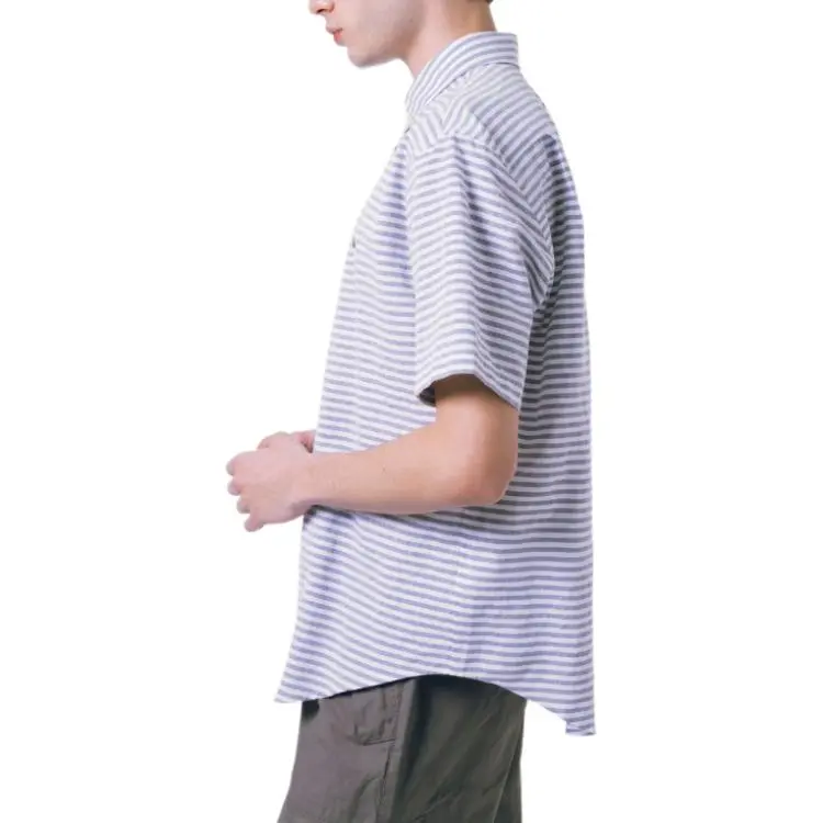 LACOSTE Shirt Men's Marine Blue-4