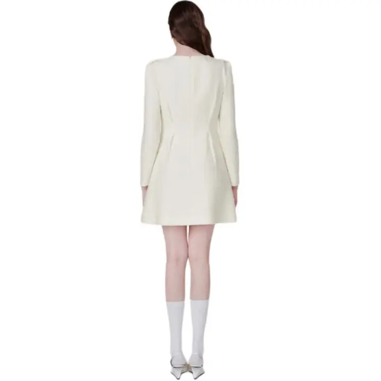 TAMMY TANGS Long Sleeved Dress Women's White-2