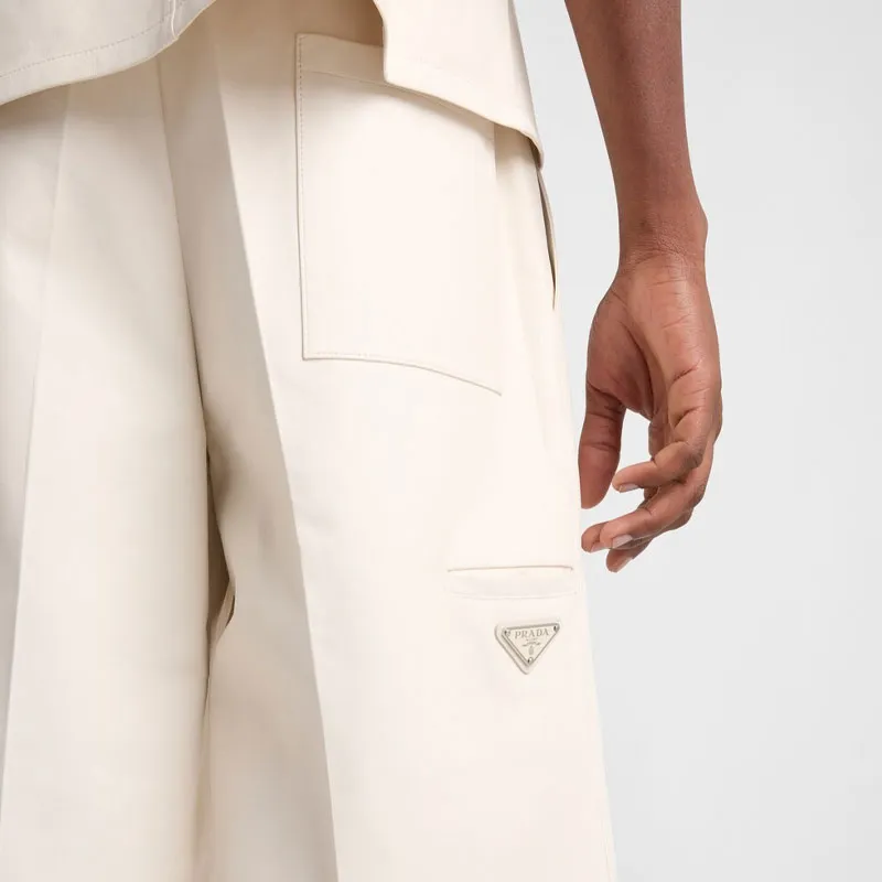 PRADA Leather Shorts-5