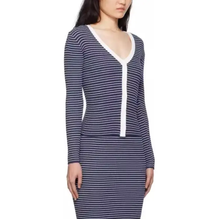 Staud Cargo Striped Cardigan-2