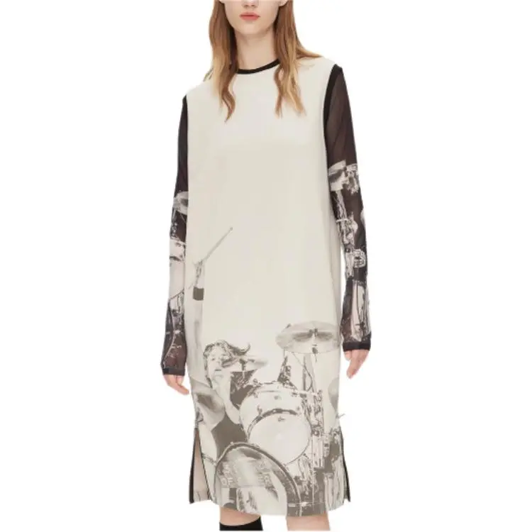 III VIVINIKO Sleeveless Dress Women's Light Gray-2