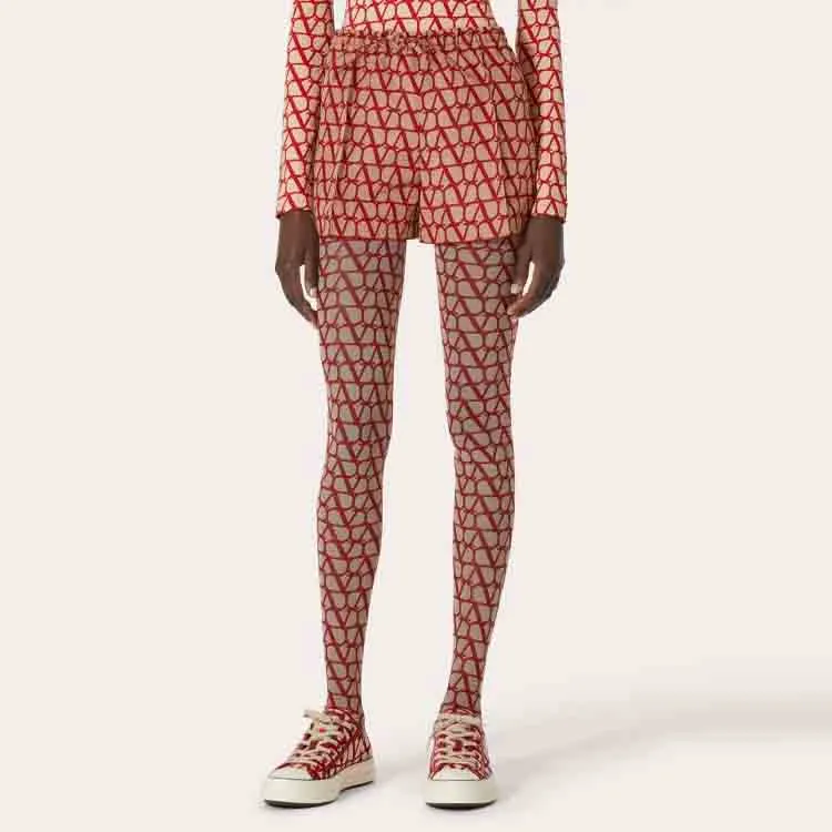 Valentino Casual Shorts Women's Red-1
