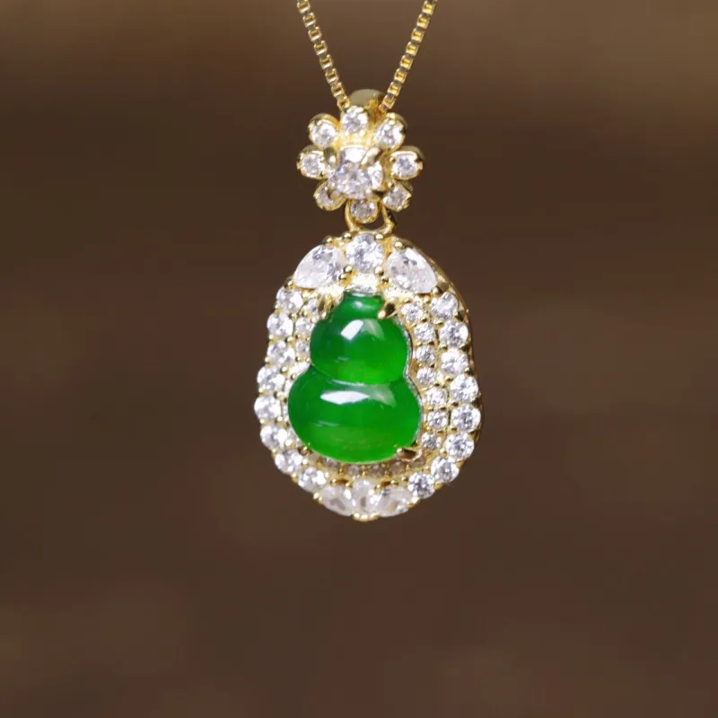 KALAIYIN Ice Glutinous Jadeite Necklaces Unisex-1