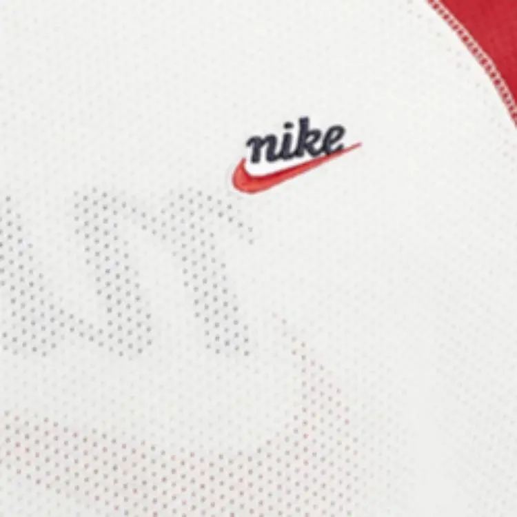 Nike T Shirts Men Sail White/Colored Oat/University Red-4