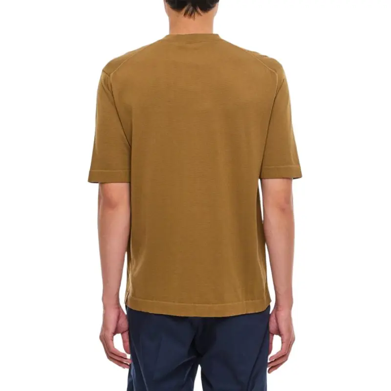 K WAY T Shirts Men Brown-1