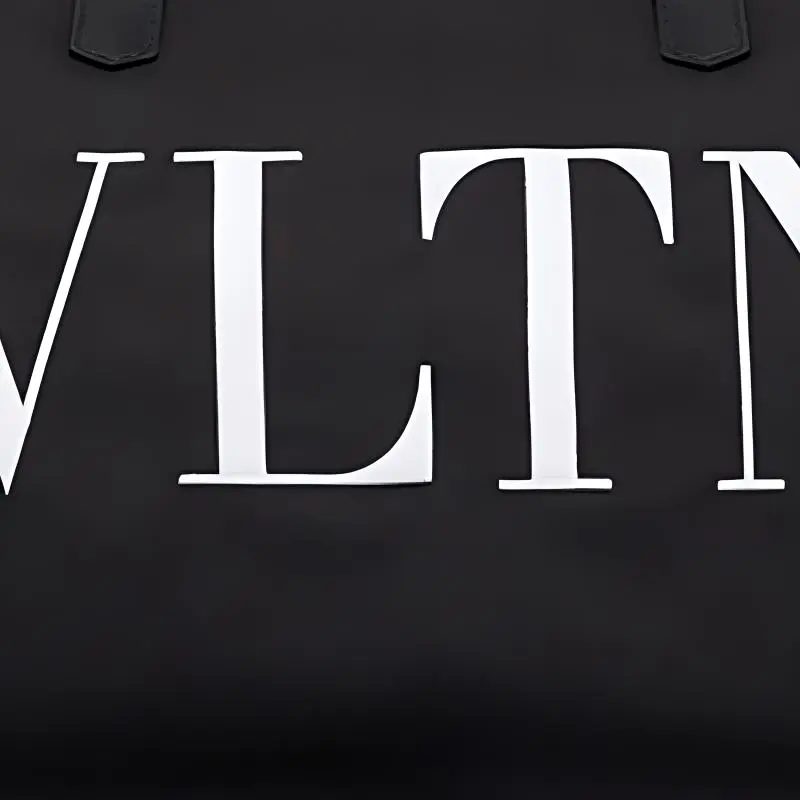 Valentino VLTN Nylon Gym Bag Travel Bag Men's Black/White-4