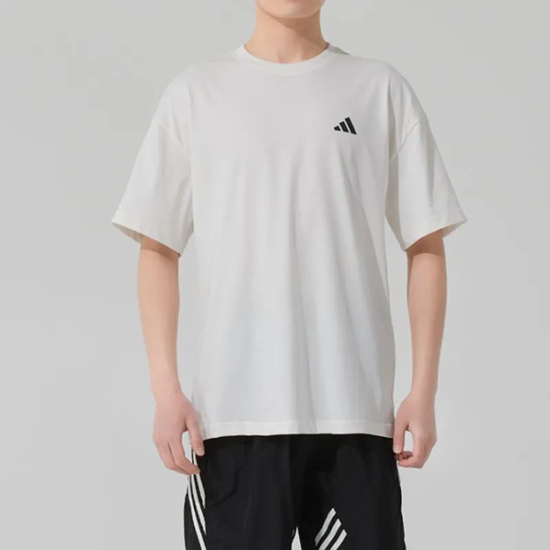 Adidas T Shirts Men White-1