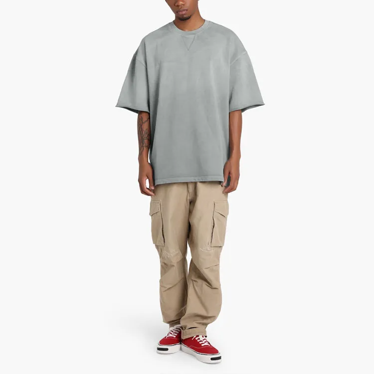 MADNESS Drop Shoulder Sleeve T-Shirt Men's Gray-3