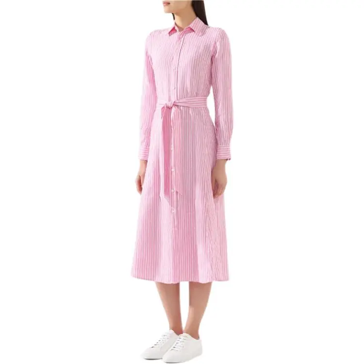 Polo Ralph Lauren Long-Sleeved Dresses Women's Pink-1