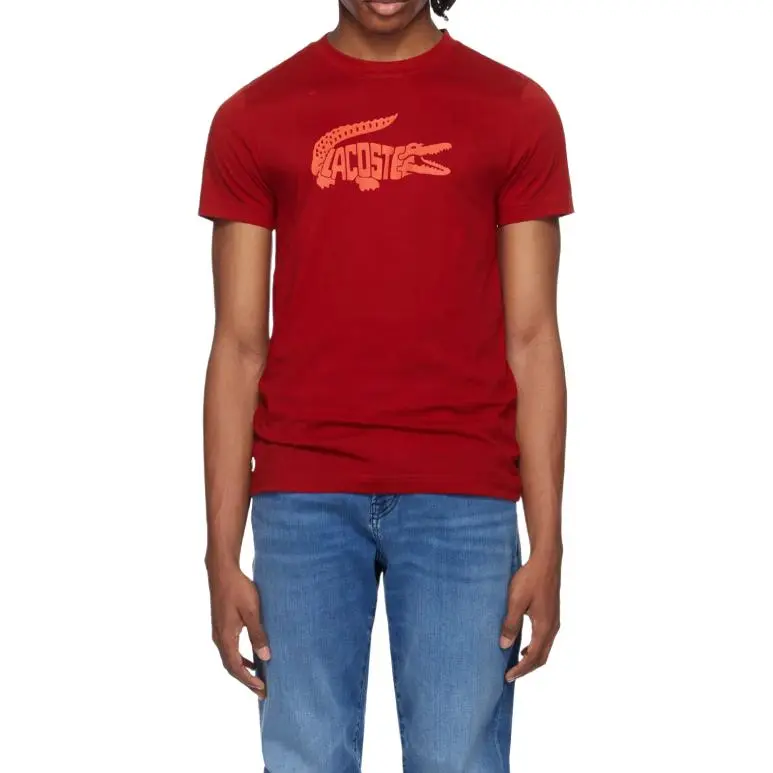 LACOSTE T Shirts Men Red-2