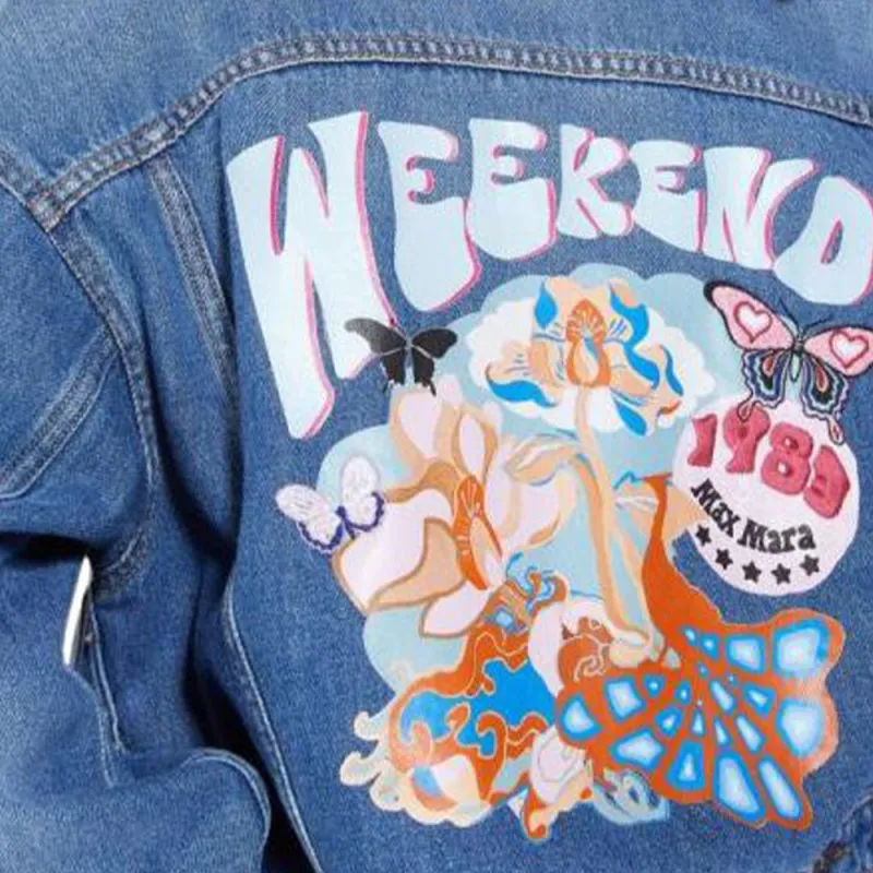 WEEKEND MaxMara Denim Jacket Women's Blue-4