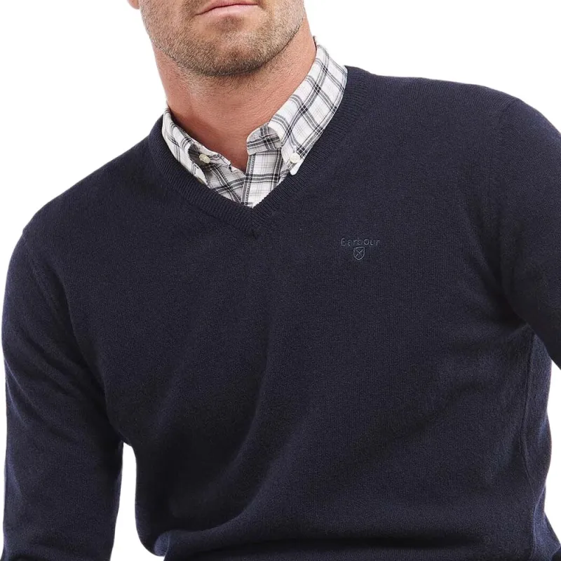 BARBOUR V Neck Knit Jumper-3