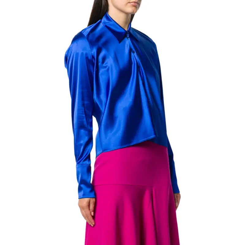Balenciaga Tilted Satin Shirt-3