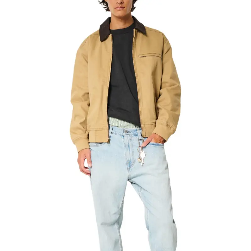 Hollister Jackets Coats Men's Khaki-1