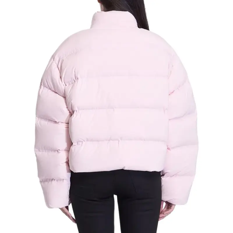 Alexander Wang Logo Printed Zip Up Puffer Jacket-4