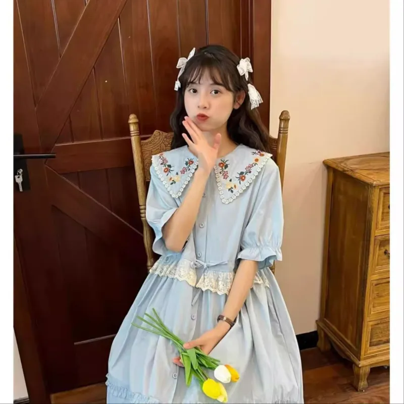 GULIANFEI Short Sleeved Dress Women's-5