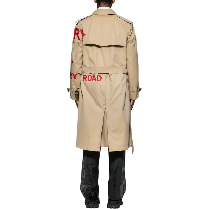 Burberry Trench Coat Men's Khaki-3