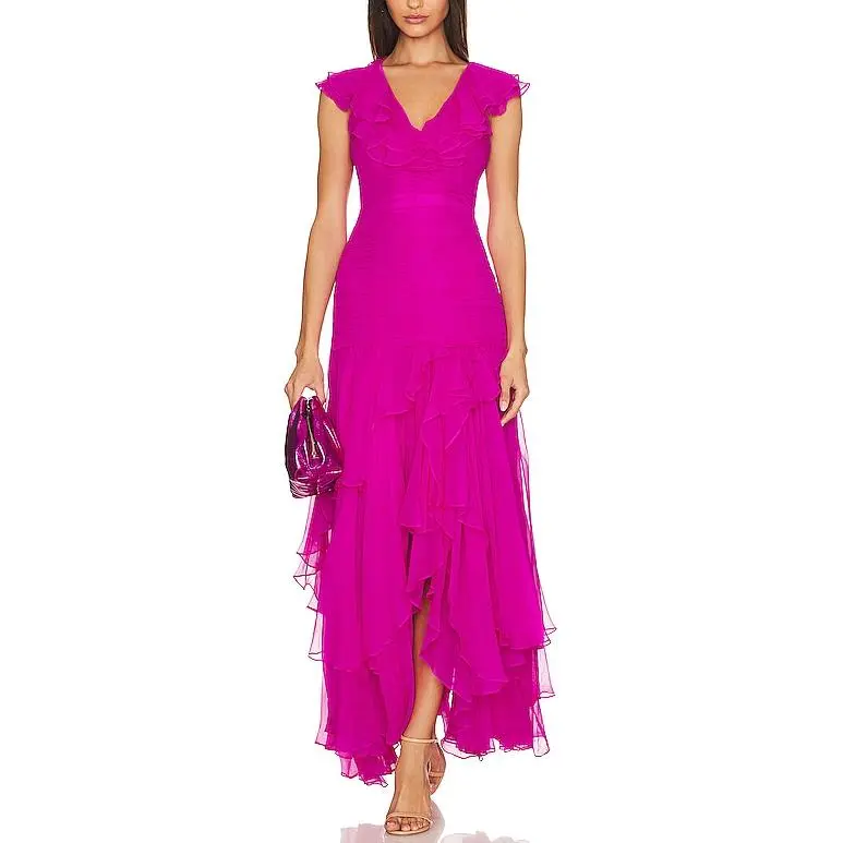 LOVESHACKFANCY Sleeveless Dress Women's Fuchsia-1