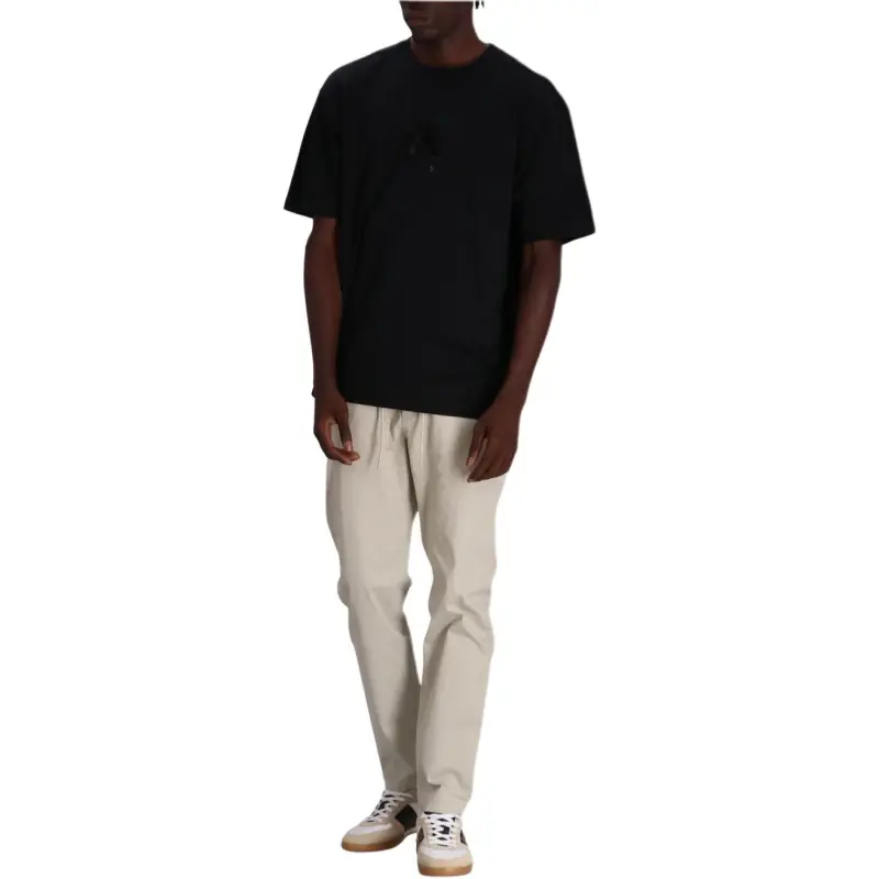 HUGO BOSS Logo Embossed Crewneck T Shirt-1