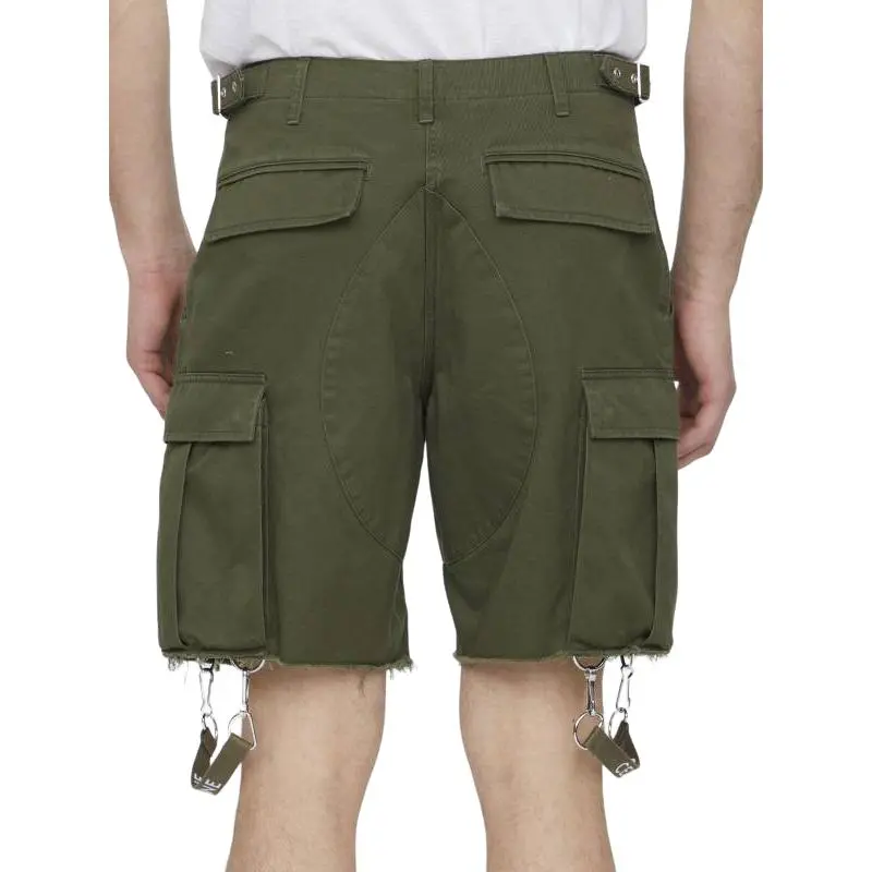 CELINE Strap Detailed Bermuda Shorts-3