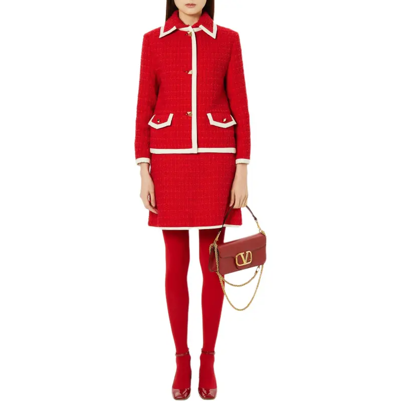 Valentino Valentino ROSSO Chinese New Year FW22 Casual Long Skirts Women's Red-1