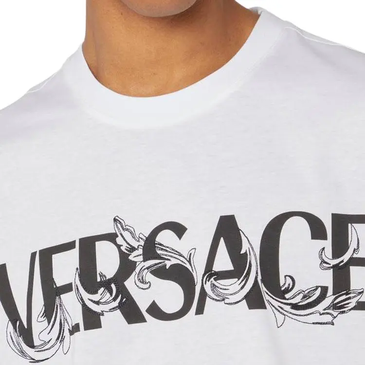 VERSACE Barocco Silhouhette Logo T Shirt-4