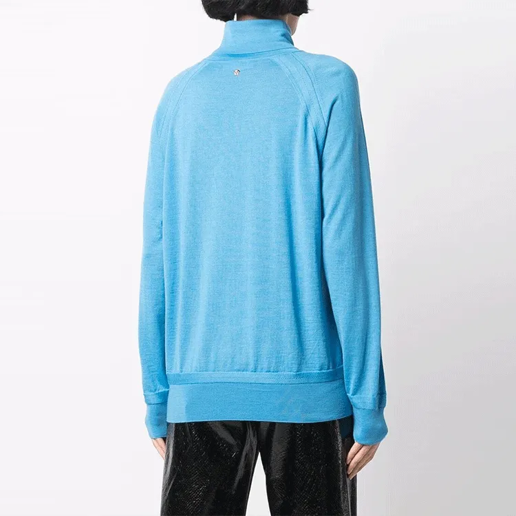 VERSACE Cashmere Sweaters Women's Blue-2