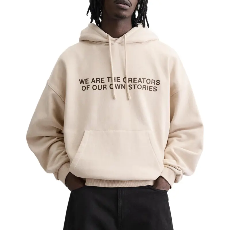 ZARA Sweatshirts Men Tan-4