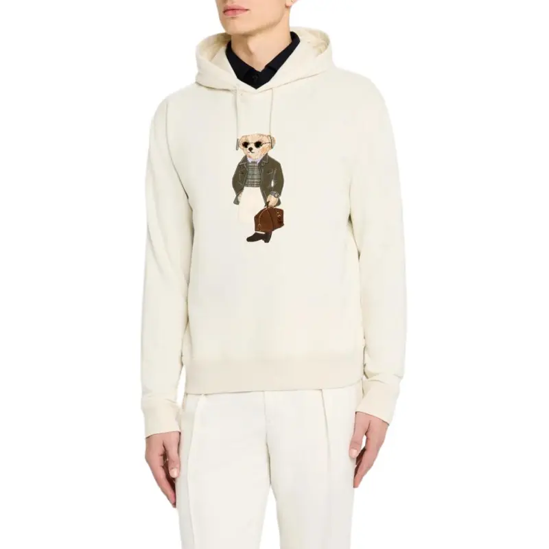 Ralph Lauren Purple Label Teddy Bear print Hoodie-4