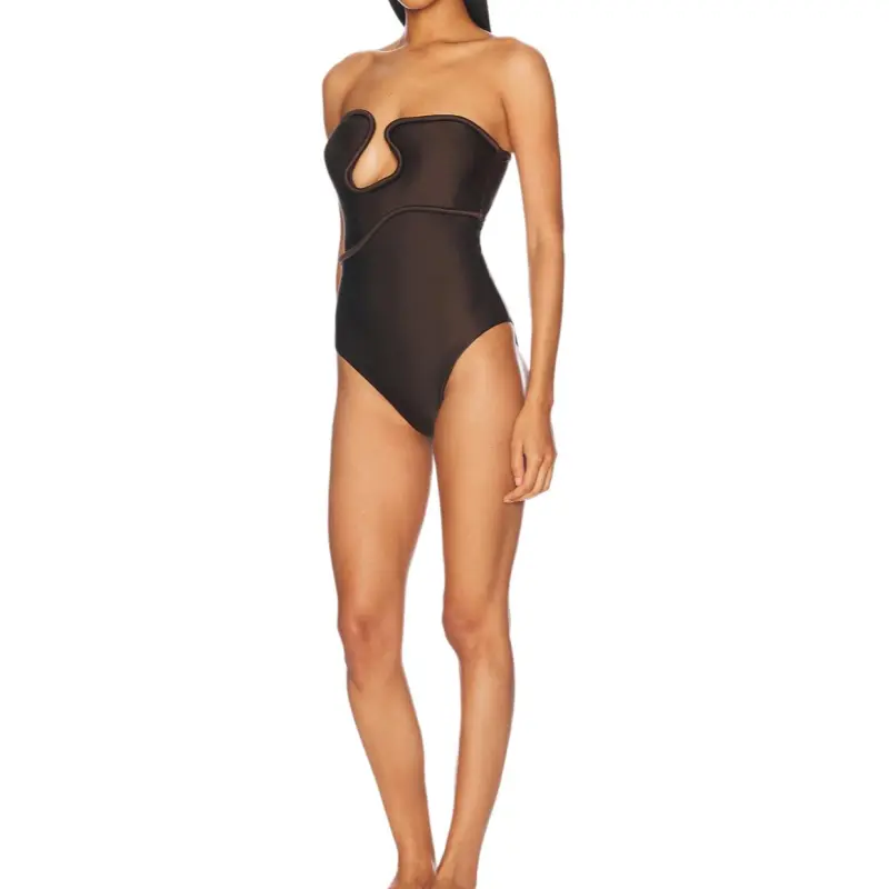 Adriana Degreas One piece Swimsuit Women's Coffee-1