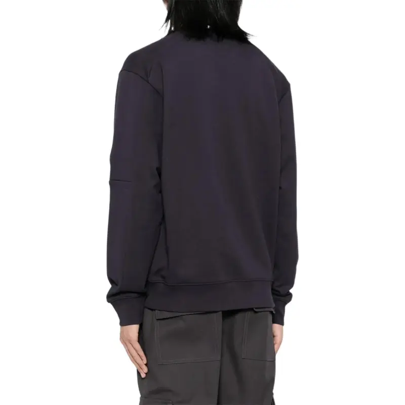C.P.Company Diagonal Raised Fleece Crewneck Lens Sweatshirt-4