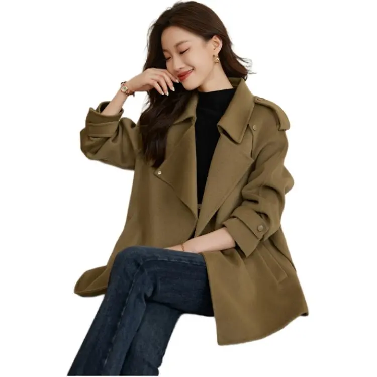 Mo Han Yi Mei Coats Women's Cool Camel-4