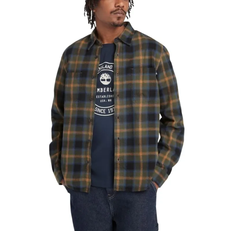 Timberland Shirt Men's Black Green-4