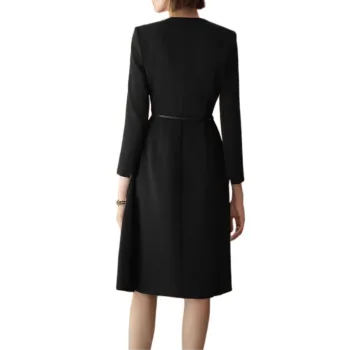 ONE SHALLOW Long Sleeved Dresses Women's Black